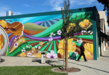 King City downtown plaza mural