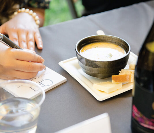 CRU Winery Chowder Cook-Off judging