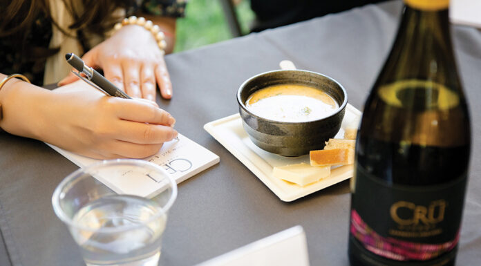 CRU Winery Chowder Cook-Off judging