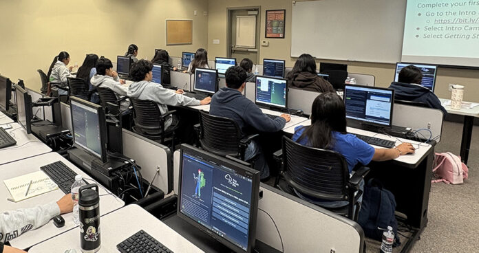 Hartnell KCGF STEM group cybersecurity Hartnell STEM students