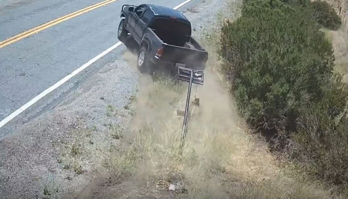 MCSO truck damages flock camera Truck damages Flock camera