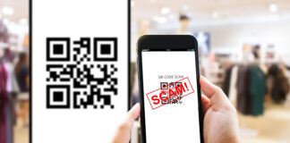Fake QR Code scams fraud phishing concept
