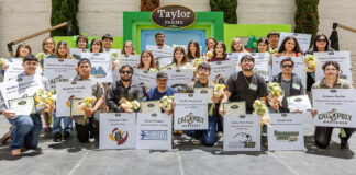 Taylor Farms Scholarship Awards recipients