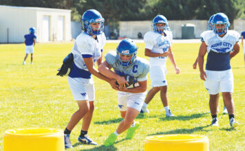 King City football practice