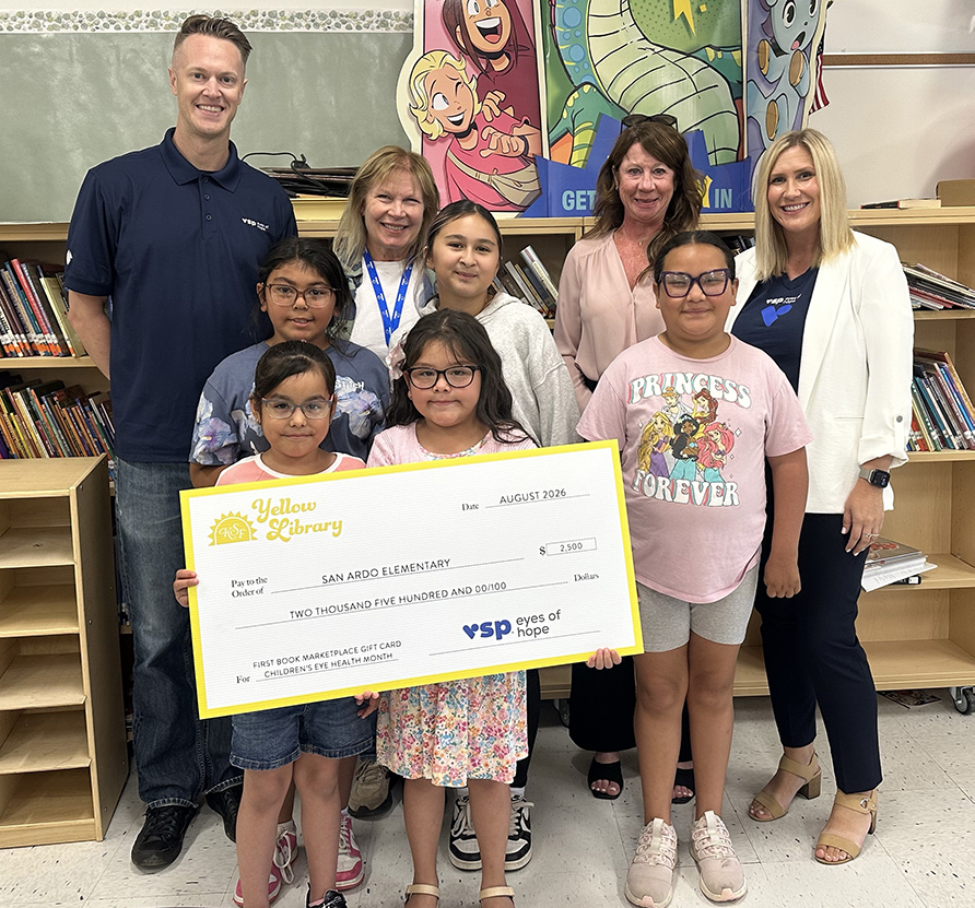 VSP Eyes of Hope Literacy Grant Presentation at San Ardo Elementary