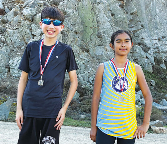 Chalone Peaks Middle School cross country runners
