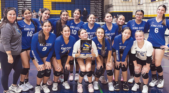 Volleyball | Divisional play begins for South Monterey County teams King City JV volleyball team