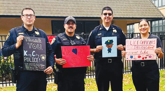 KCAM 911 event - KCPD officers King City 9/11 ceremony