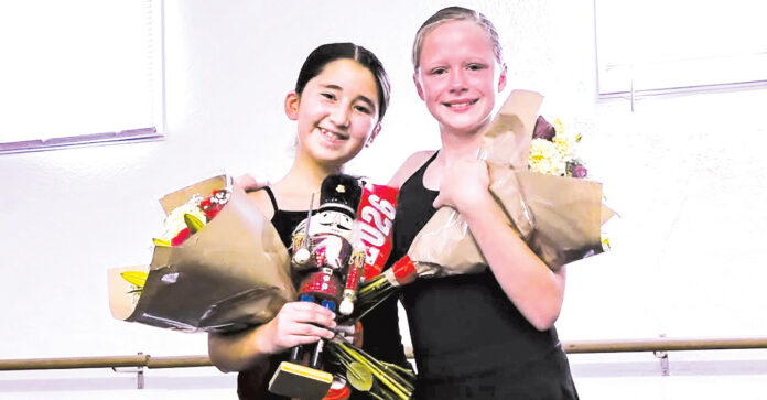 MCDT 1 Celeste Guillen and Madeline Maxwell Monterey County Dance Theatre ballet dancers