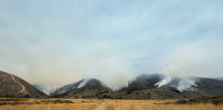 Plaskett fire smoke